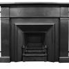 Royal Georgian / Edwardian Cast Iron Fireplace Insert