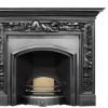 London Plate Wide Victorian Cast Iron Fireplace Insert