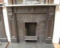  Antique Reclaimed Old Victorian Slate Fireplace Surround Mantel