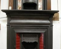 Antique Edwardian / Victorian Reclaimed Old Cast Iron Fireplace Surround