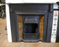 Old Antique Reclaimed Arts & Crafts Slate Fireplace Surround Mantel