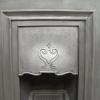 Original Antique Reclaimed Old art Nouveau Cast Iron Combination Fireplace