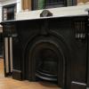 Antique Victorian Old Original Reclaimed Arched Slate Fireplace Surround mantel