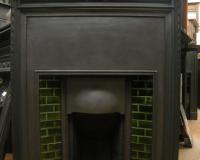 Original Reclaimed Edwardian Tiled Cast Iron Combination Fireplace