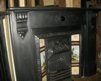 Antique original Reclaimed Victorian Slate Fireplace Surround Mantel