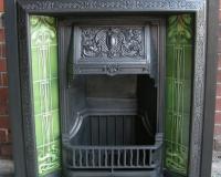 Original Art Nouveau Cast Fireplace Insert