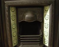 Edwardian Tiled Cast Iron Fireplace Insert