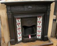 Edwardian / Victorian Cast iron Original Fireplace Surround