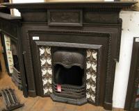 Edwardian Cast Iron Fireplace Surround Mantel