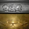 Antique Art Nouveau Tiled Cast Iron Fireplace Insert