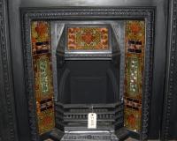 Victorian Tiled Cast Iron Fireplace Insert
