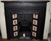 Edwardian Cast Iron Fireplace Mantel