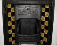 Victorian Tiled Cast Iron FireplaceInsert
