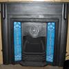 Art Nouveau Tiled Cast Iron Fireplace insert