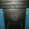 Art Nouveau Tiled Cast Iron Fireplace insert