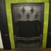 Antique Edwardian Tiled Cast Iron Combination Fireplace