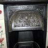 Antique Victorian Tiled Cast Iron Fireplace Insert