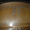 Antique Art Nouveau Oak Fire Surround