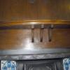 Antique Art Nouveau Oak Fire Surround