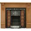 Daisy Victorian Tiled cast Iron Fireplace Insert