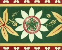 Gothic Pugin Passion Flower Fireplace Tiles