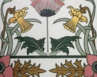 Arts and Crafts Daffodil Fireplace Tiles