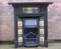 Cast iron Victorian combination fireplace circa 1891