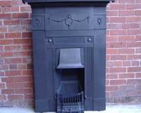 Edwardian cast iron combination fireplace