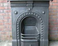 Antique Victorian Cast Iron Fireplace Combination