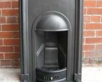 Art Deco cast iron combination fireplace