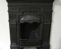 Antique Victorian Cast Iron Combination Fireplace