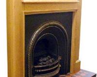 Edwardian Oak Fireplace Surround Mantel