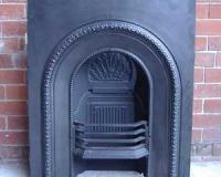 Antique Victorian Arched Cast Iron Fireplace Insert