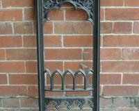Antique Gothic Cast Iron Fireplace Insert