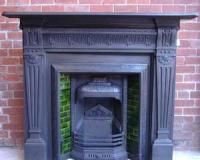 Antique Victorian Cast Iron Fireplace Surround