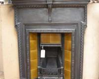 Antique Victorian Cast Iron Fireplace Mantel