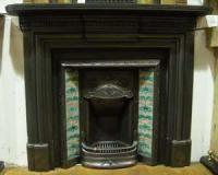 Antique Victorian Cast Iron Fireplace Surround