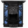 Toulouse Art Nouveau Tiled Cast Iron Combination Fireplace