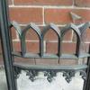 Antique Gothic Cast Iron Fireplace Insert