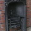 Antique Georgain Hobbed Cast Iron Fireplace Insert