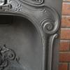 Antique Georgain Hobbed Cast Iron Fireplace Insert