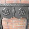 Antique Arts & Crafts Cast Iron Fireplace Insert