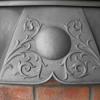 Antique Arts & Crafts Cast Iron Fireplace Insert