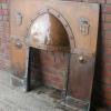 Antique Arts & Crafts Copper Fireplace Insert