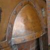 Antique Arts & Crafts Copper Fireplace Insert