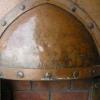 Antique Arts & Crafts Copper Fireplace Insert