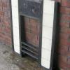 Antique Aesthetic Movement Tiled Fireplace Insert