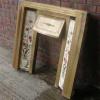 Antique Edwardian Tiled Brass Fireplace Insert