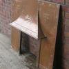 Antique Arts & Crafts Copper Fireplace insert