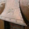 Antique Arts & Crafts Copper Fireplace insert